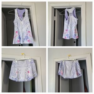 Lucky in Love tennis skort and matching top size S.